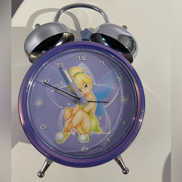 Vintage Disney purple Tinkerbell alarm clock - Picture 2 of 4